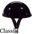 Classic Gloss Black Novelty Motorcycle Helmet