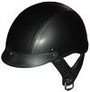 DOT LEATHER SHORTY MOTORCYCLE HELMET