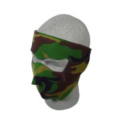 Woodland Camouflage Neoprene Face Mask