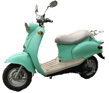 e-moto 1500 Watt Retro Electric Moped Scooter