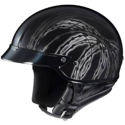 HJC CS-2N Dot Razor Mc5 Half Shell Motorcycle Helmet