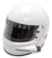 Pro Airflow SA2010 Series Full Face Forced Air White Motorcycle Helmet