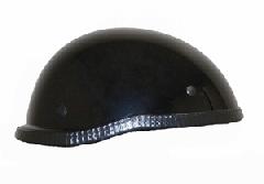 Gloss Black USA Novelty Motorcycle Helmet