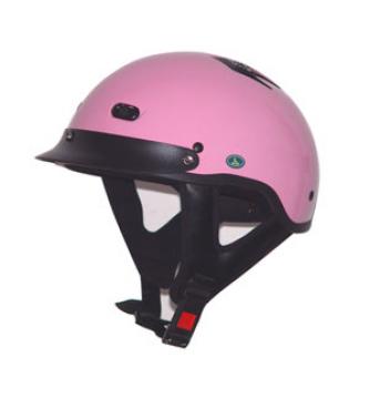 DOT PINK MOTORCYCLE HALF HELMET BEANIE HELMETS