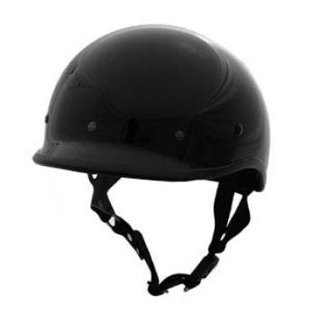 EXGB - DOT POLO GLOSS BLACK MOTORCYCLE HELMET