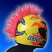 Pink Motorcycle Helmet Mohawk