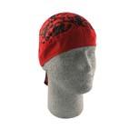 Skull Cap - Red Tribal Flame Do-Rag