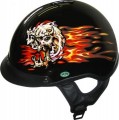 DOT Skull Head Motorcycle Helmet