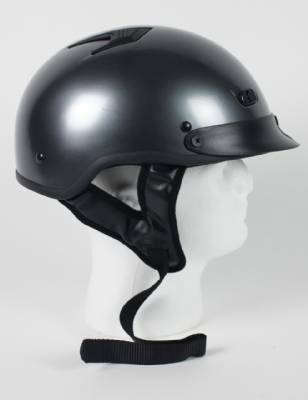 1GM - Gun Metal DOT Motorcycle Helmet