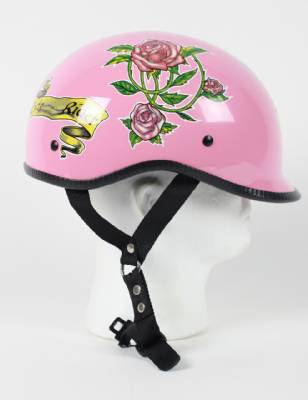 EXPR - DOT Polo EX StyleLady Rider Pink Motorcycle Helmet