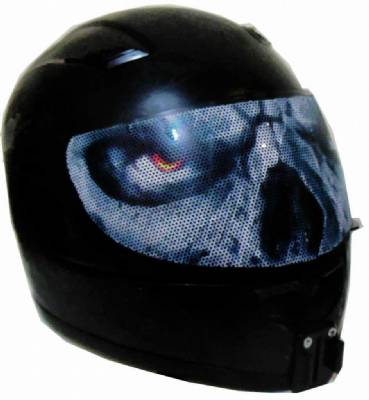 Evil Eyes Motorcycle Helmet Visor Sticker