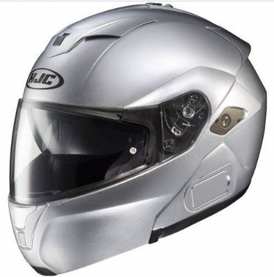 HJC SY-MAXIII Silver Full Face Modular Helmet