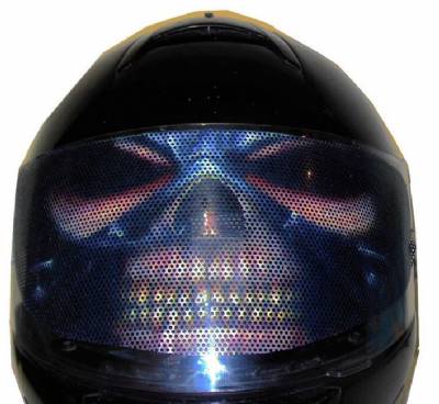 Heavy Metal Motorcycle Helmet Visor Sticker