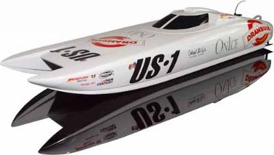 US-1 RC BOAT RTR 2.4G W/LIPO BATTERY & CHARGER