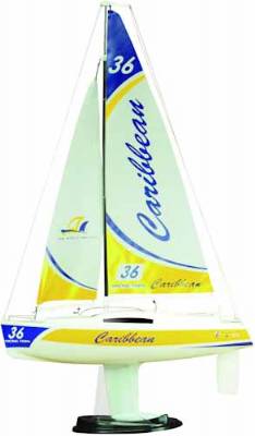 CARIBBEAN RC YACHT RTR 2.4G, YELLOW