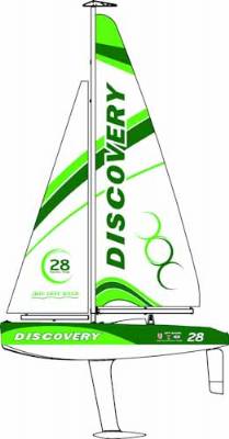 DISCOVERY RC SAILBOAT RTR 2.4G, GREEN