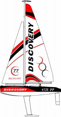 DISCOVERY RC SAILBOAT RTR 2.4G, RED