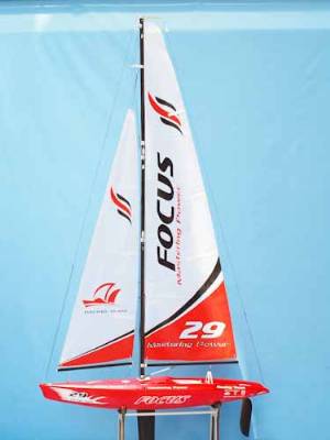 FOCUS RC SAILBOAT RTR 2.4G, RED