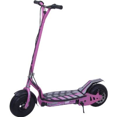 pink electric scooter with seat