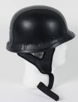 103L - DOT GERMAN LEATHER MOTORCYCLE HELMET