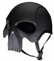 DOT Matte Skull Motorcycle Helmet