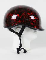 EXBYR - DOT POLO BONEYARD RED MOTORCYCLE HELMET