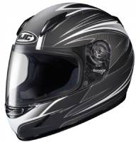 HJC CL-Y Razz Black and Silver Helmet MC-5F