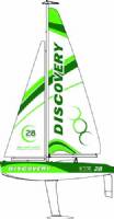 DISCOVERY RC SAILBOAT RTR 2.4G, GREEN