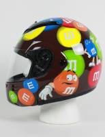 MODMM - M&M Licensed Full Face Brown Motorcycle Helmet