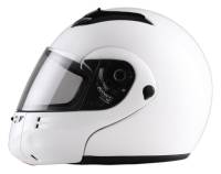 MODW - DOT Full Face Pearl White Modular Motorcycle Helmet