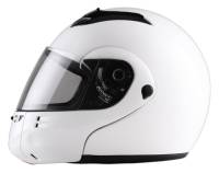 MODW - DOT Full Face Pearl White Modular Motorcycle Helmet