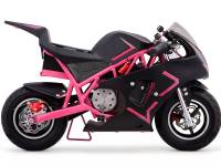 MotoTec Cali 36v Electric Pocket Bike Pink