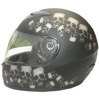 RZ80SP - DOT Full Face Skull Pile Motorcycle Helmet